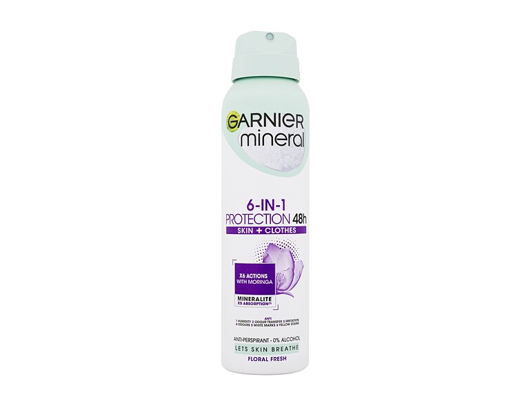 Antiperspirant Garnier Mineral Protection 6-in-1 Floral Fresh 48h 150 ml Beschädigtes Flakon