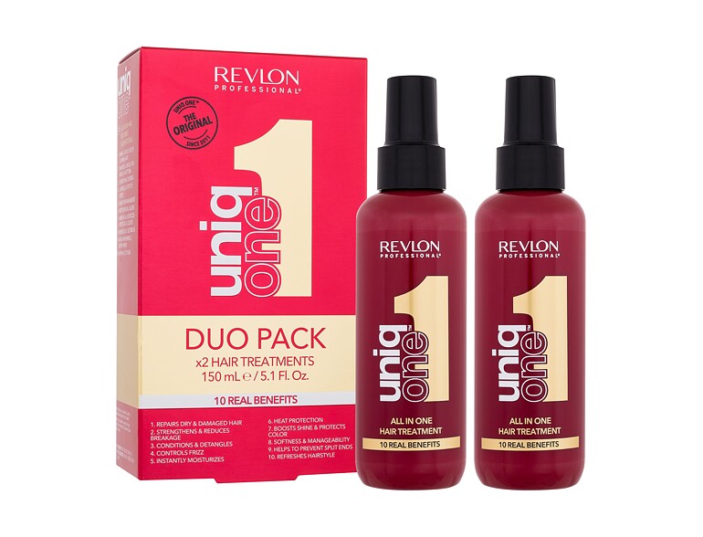 Spray curativo per i capelli Revlon Professional Uniq One All In One Hair Treatment Duo Pack 2x150 m