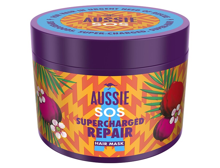 Maschera per capelli Aussie SOS Supercharged Repair Hair Mask 450 ml
