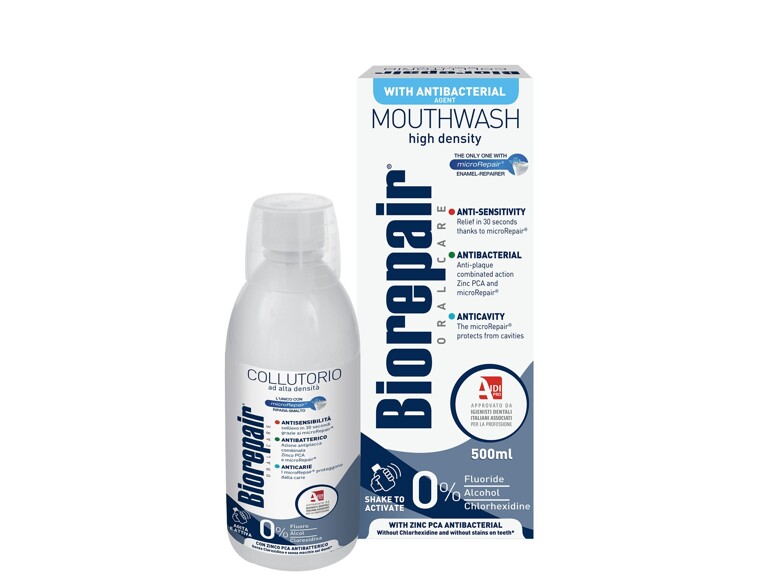 Collutorio Biorepair Antibacterial Mouthwash 3in1 500 ml