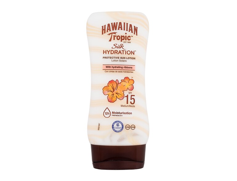 Protezione solare corpo Hawaiian Tropic Silk Hydration Protective Sun Lotion SPF15 180 ml