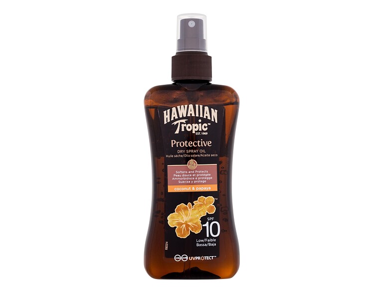 Protezione solare corpo Hawaiian Tropic Protective Dry Spray Oil SPF10 200 ml