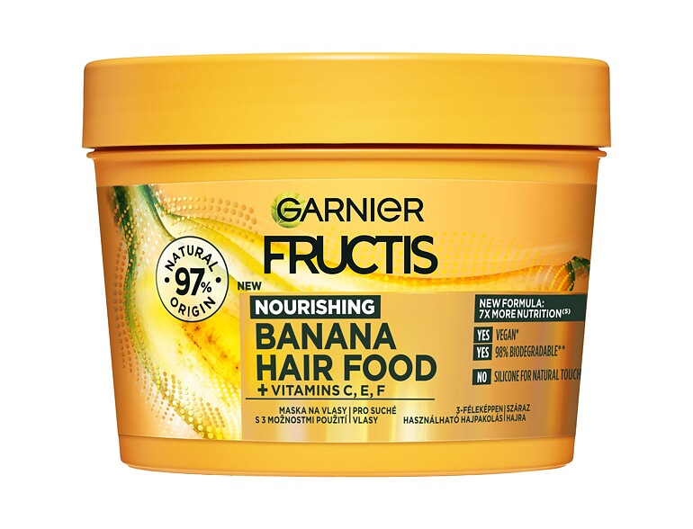 Maschera per capelli Garnier Fructis Hair Food Banana Nourishing Mask 400 ml