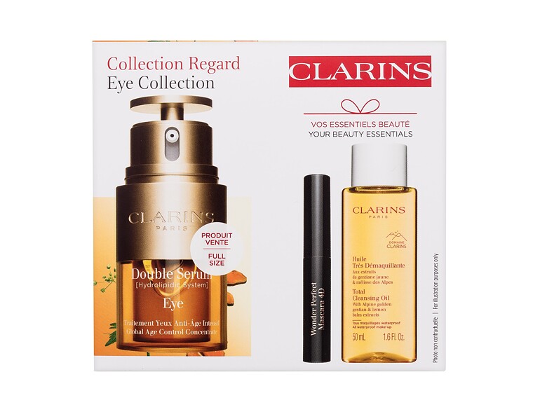 Augenserum Clarins Double Serum Eye Collection 20 ml Beschädigte Schachtel Sets
