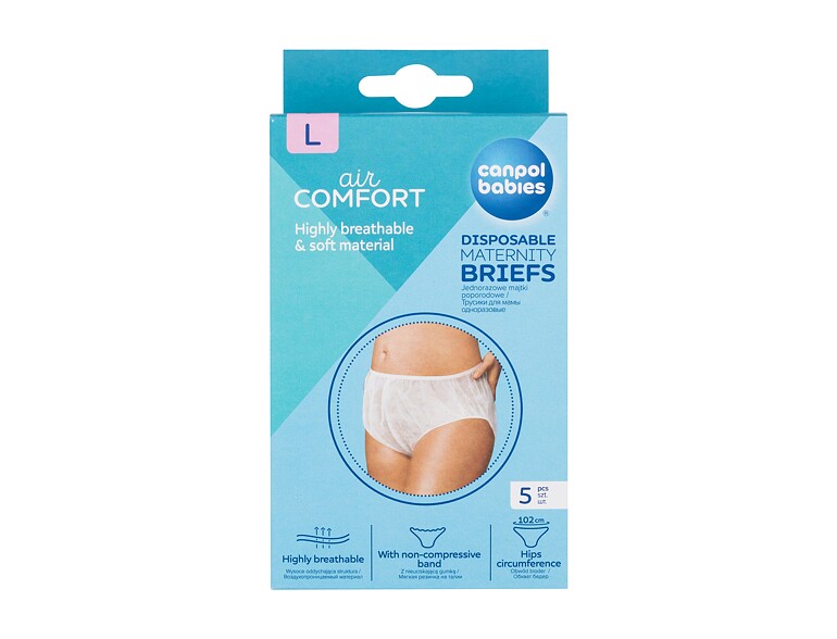 Wöchnerinnen Slip Canpol babies Air Comfort Disposable Maternity Briefs L 5 St. Beschädigte Schachtel