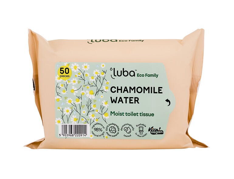 Feuchtes Toilettenparier Luba Eco Family Chamomile Water 50 St.
