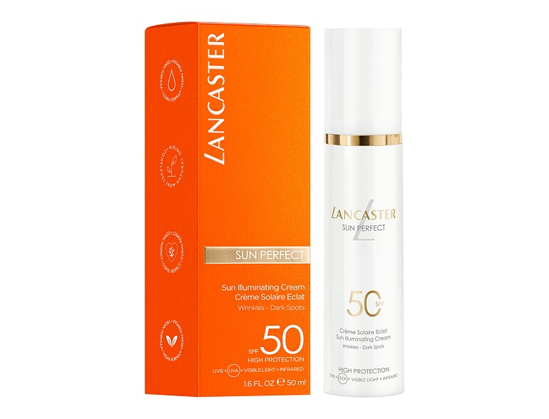 Sonnenschutz fürs Gesicht Lancaster Sun Perfect Sun Illuminating Cream SPF50 50 ml Beschädigte Schachtel