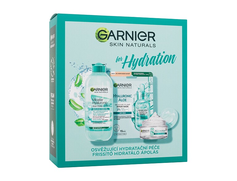 Gesichtsgel Garnier Skin Naturals Hyaluronic Aloe for Hydrating 50 ml Sets