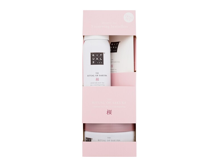 Duschschaum  Rituals The Ritual Of Sakura 3 Renewing Bestsellers 50 ml Beschädigte Schachtel Sets