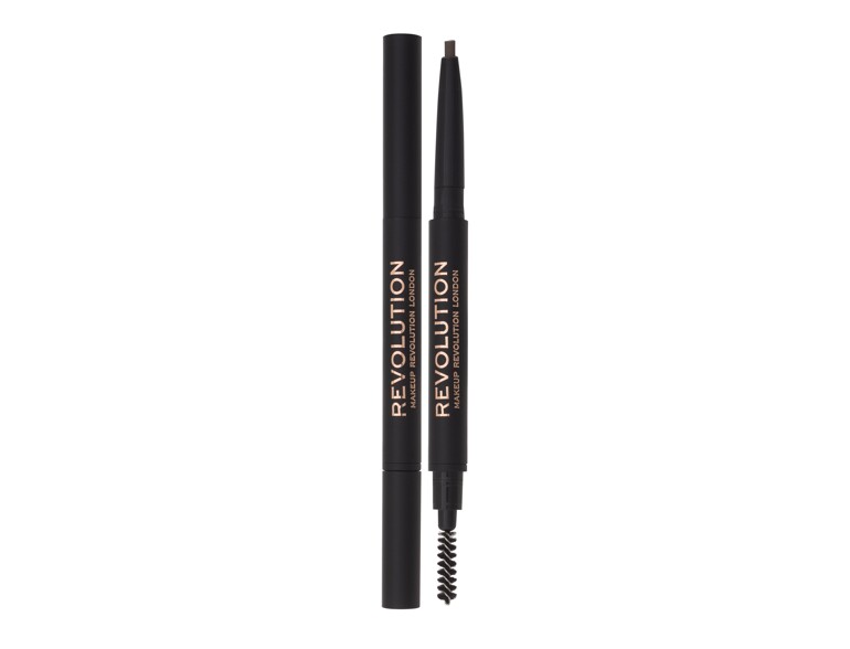 Augenbrauenstift  Makeup Revolution London Duo Brow Definer 0,25 g Medium Brown Beschädigte Schachtel