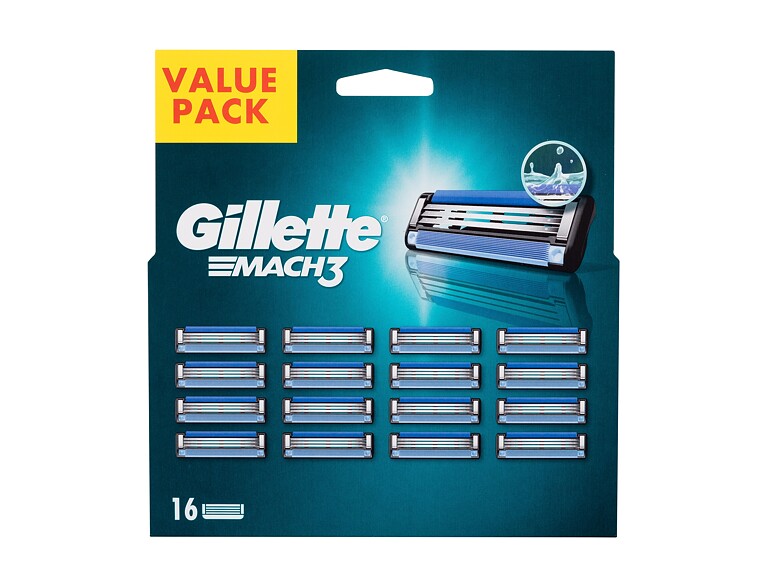 Ersatzklinge Gillette Mach3 16 St. Beschädigte Schachtel