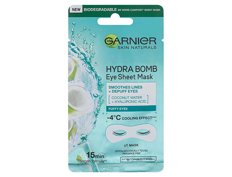 Augenmaske Garnier Skin Naturals Moisture+ Smoothness 1 St.