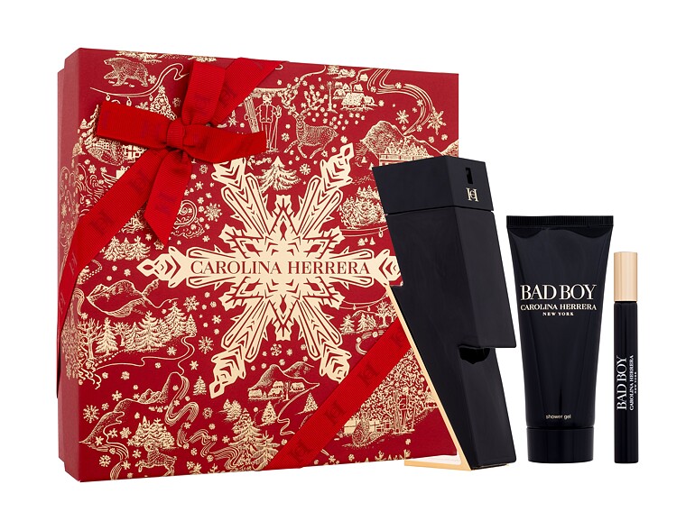 Eau de Toilette Carolina Herrera Bad Boy 100 ml Beschädigte Schachtel Sets