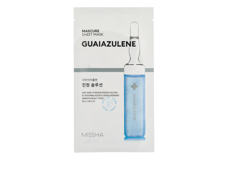 Gesichtsmaske Missha Mascure Sheet Mask Guaiazulene 28 ml