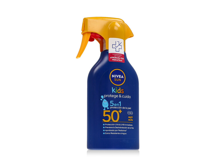 Sonnenschutz Nivea Sun Kids Protect & Care Sun Spray 5 in 1 SPF50+ 270 ml