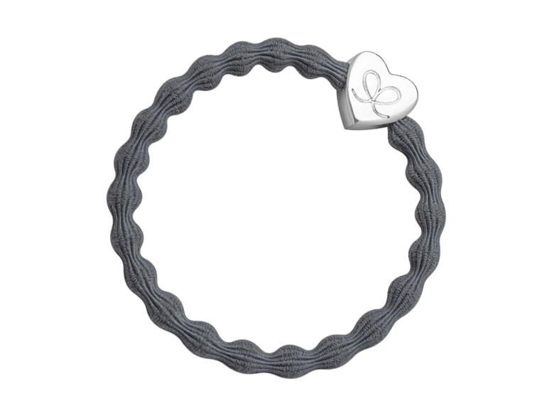 Haargummi By Eloise London Silver Heart Storm Grey 1 St. Storm Grey