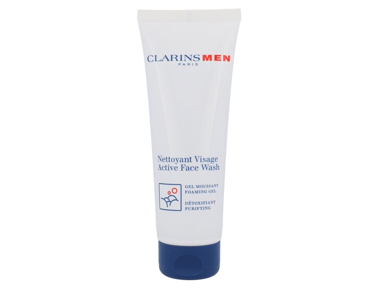 Reinigungsgel Clarins Men Active Face Wash 125 ml Beschädigte Schachtel