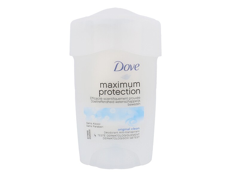 Antiperspirant Dove Maximum Protection Original Clean 48h 45 ml boîte endommagée