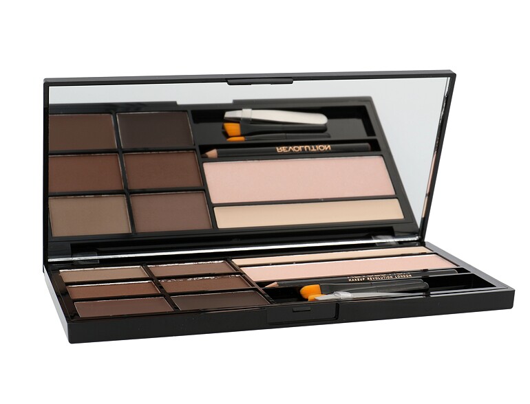 Kit et palette sourcils Makeup Revolution London Ultra Brow Palette 18,98 g Medium To Dark