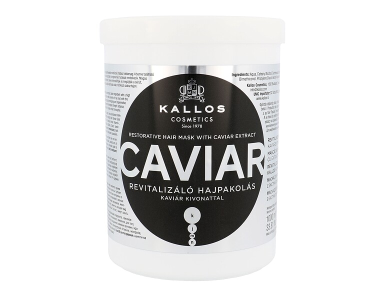 Maschera per capelli Kallos Cosmetics Caviar 1000 ml