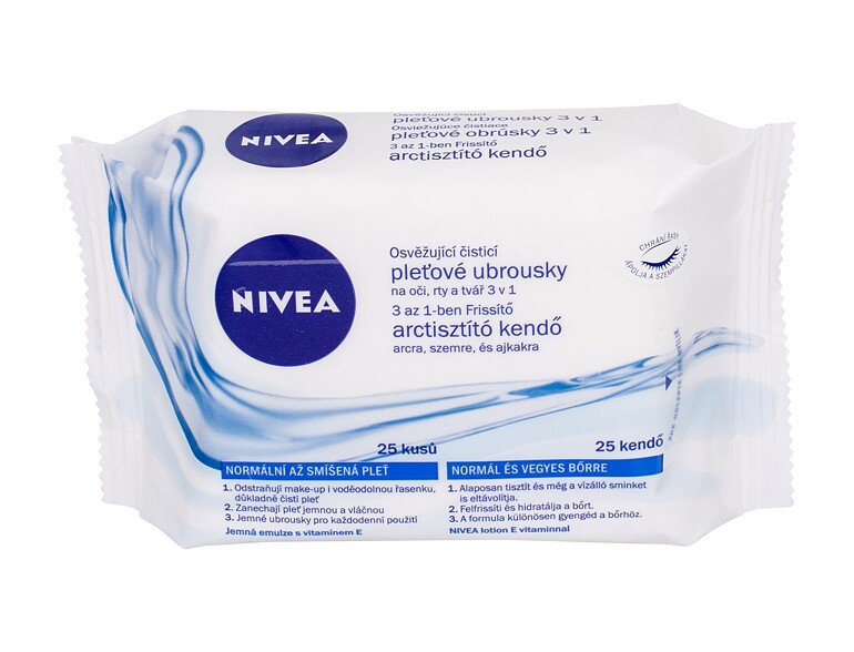 Reinigungstücher  Nivea Cleansing Wipes Refreshing 3in1 25 St.