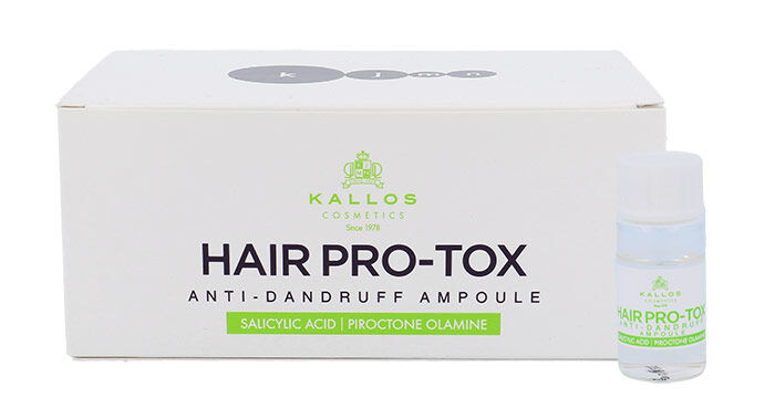 Gegen Schuppen Kallos Cosmetics Hair Pro-Tox Ampoule 60 ml Beschädigte Schachtel Sets