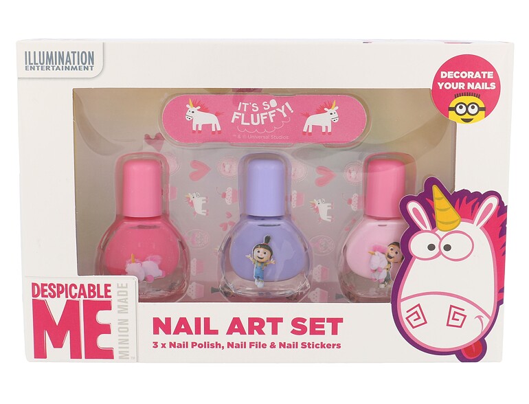 Nagellack Minions Unicorns 4 ml Beschädigte Schachtel Sets