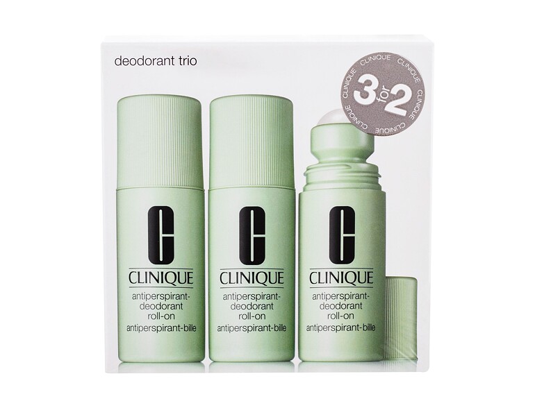 Antiperspirant Clinique Deodorant Trio 225 ml Sets