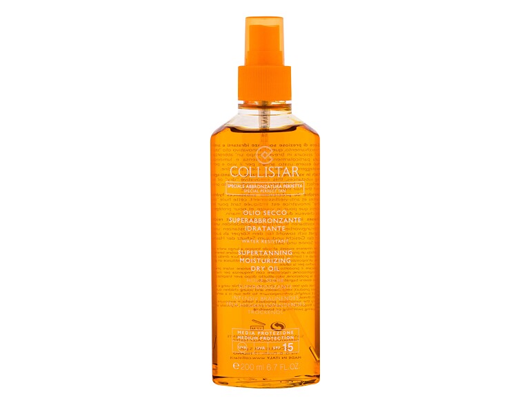 Sonnenschutz Collistar Special Perfect Tan Supertanning Moisturizing Dry Oil SPF15 200 ml