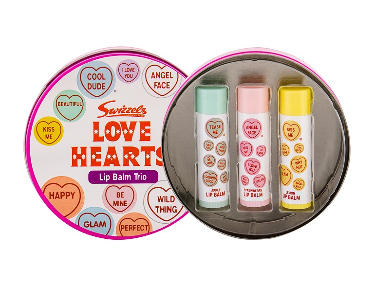 Lippenbalsam Swizzels Lip Balm Trio Love Hearts 4 g Sets