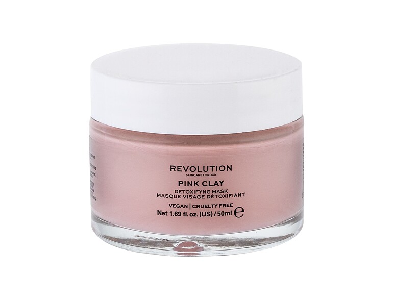 Gesichtsmaske Revolution Skincare Pink Clay Detoxifying 50 ml