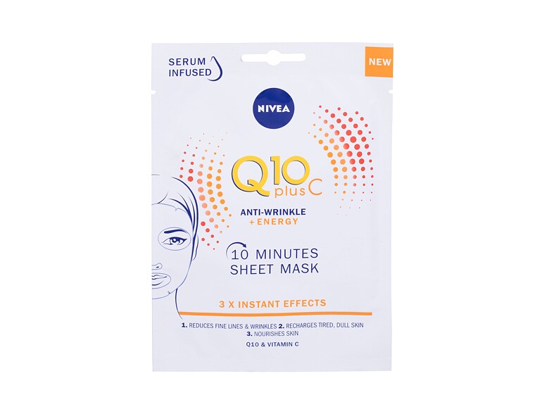 Gesichtsmaske Nivea Q10 Plus C 10 Minutes Sheet Mask 1 St.