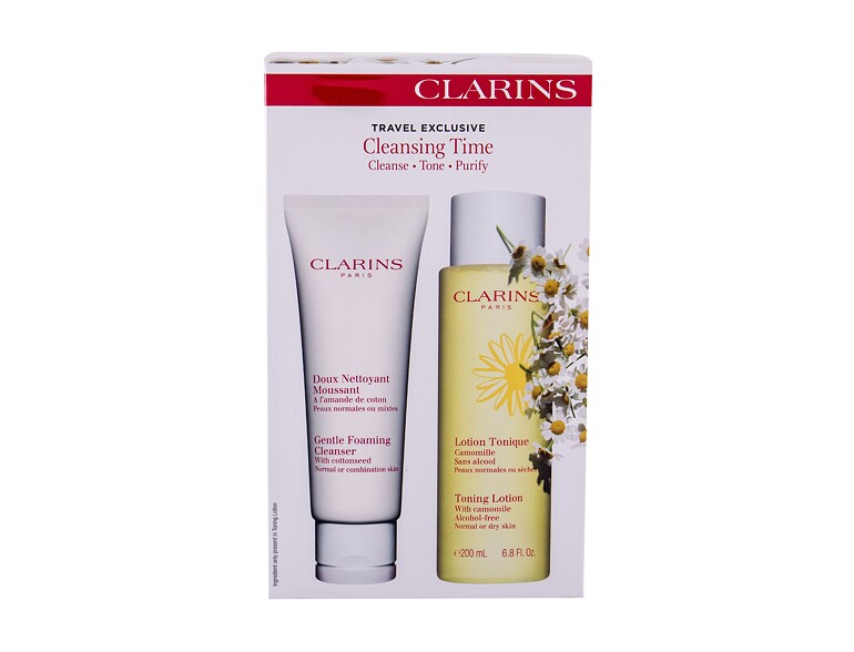 Schiuma detergente Clarins Cleansing Time Duo Kit 125 ml Sets
