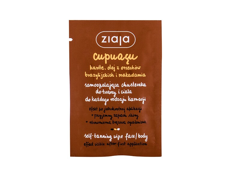 Selbstbräuner Ziaja Cupuacu Self-Tanning Wipe Face & Body 1 St.
