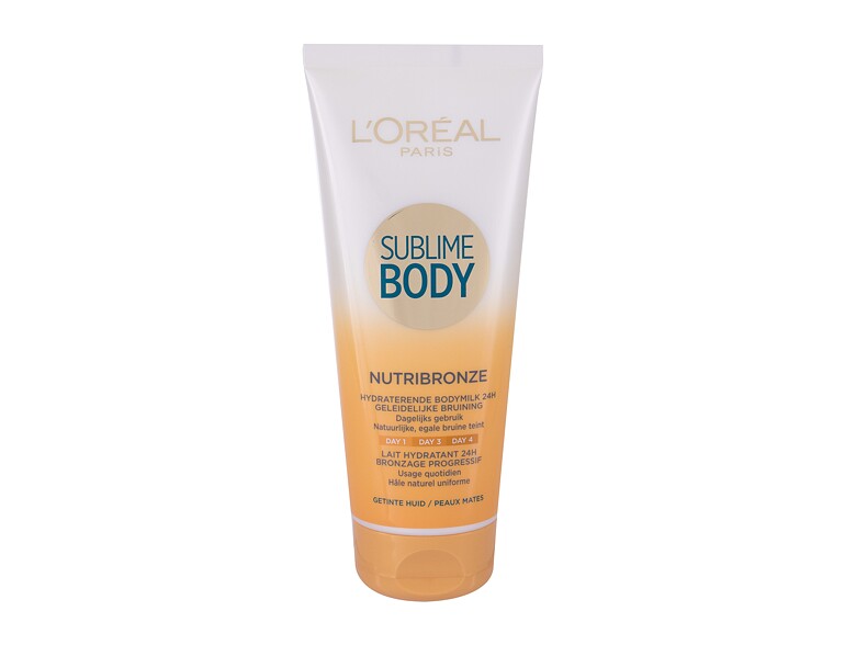 Prodotti autoabbronzanti L'Oréal Paris Sublime Body Nutribronze Tinted Skin 200 ml
