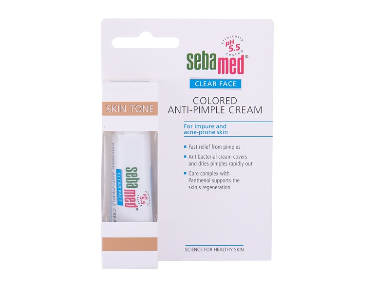 Lokale Hautpflege SebaMed Clear Face Colored Anti-Pimple Cream 10 ml