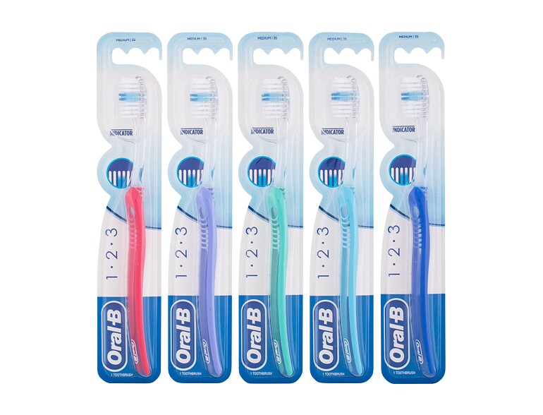 Zahnbürste Oral-B 1-2-3 Indicator Medium 1 St. Beschädigte Verpackung