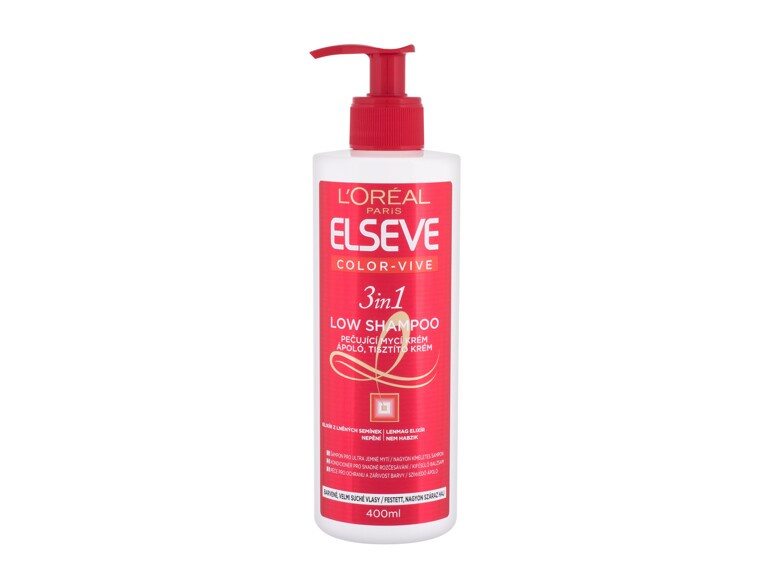 Shampoo L'Oréal Paris Elseve Color-Vive 3in1 Low Shampoo 400 ml