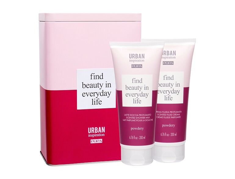 Duschgel Pupa Urban Inspiration Powdery 200 ml Beschädigte Schachtel Sets
