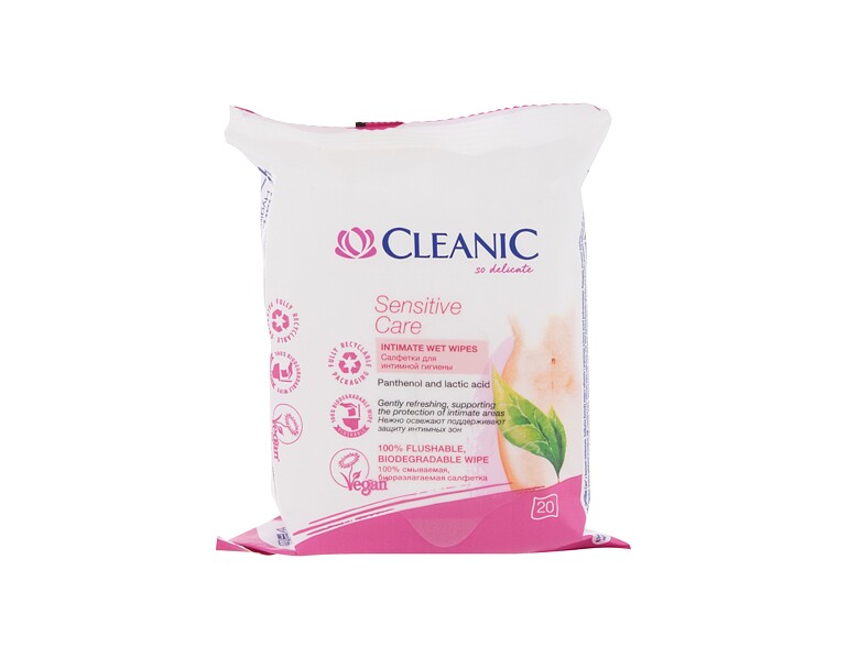 Hygiène intime Cleanic Sensitive Care 20 St.