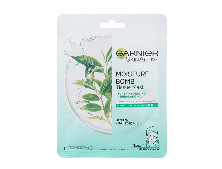 Gesichtsmaske Garnier SkinActive Moisture Bomb Green Tea 1 St.
