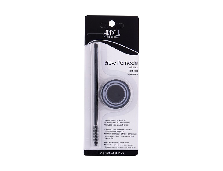 Augenbrauengel und -pomade Ardell Brow Pomade Créme Pot 3,2 g Soft Black Beschädigte Verpackung