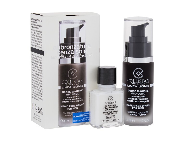 Prodotti autoabbronzanti Collistar Uomo Magic Face Drops 30 ml Sets