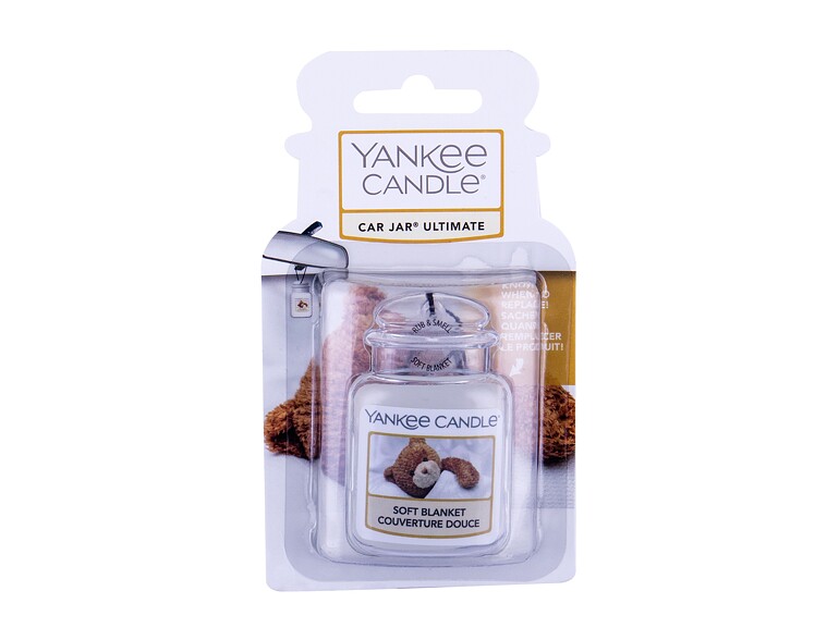 Parfum voiture Yankee Candle Soft Blanket Car Jar 1 St. emballage endommagé