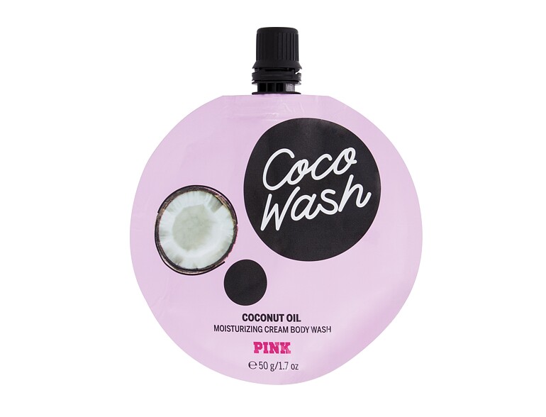 Doccia crema Pink Coco Wash Coconut Oil Cream Body Wash Travel Size 50 ml