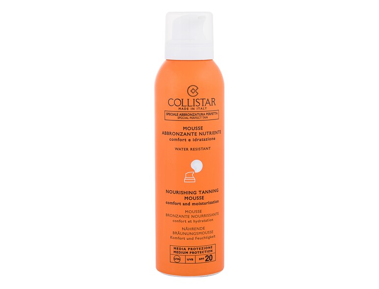 Protezione solare corpo Collistar Special Perfect Tan Nourishing Tanning Mousse SPF20 200 ml