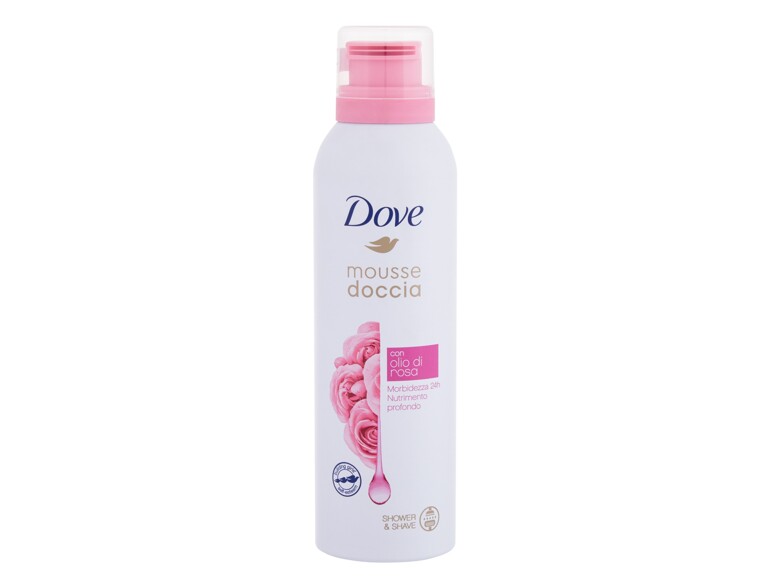 Duschschaum  Dove Shower Mousse Rose Oil 200 ml Beschädigtes Flakon