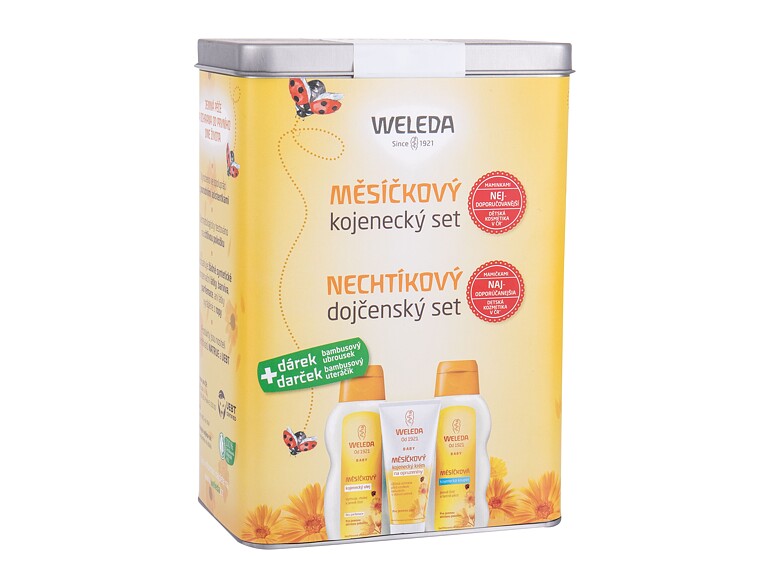 Huile corps Weleda Baby Calendula Oil Set 200 ml boîte endommagée Sets