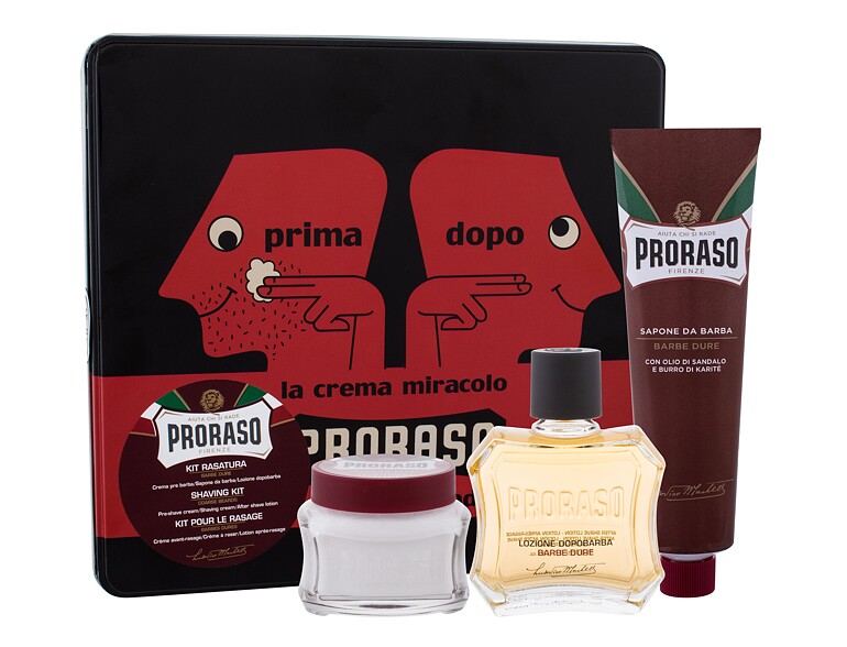 Dopobarba PRORASO Red After Shave Lotion 100 ml Sets