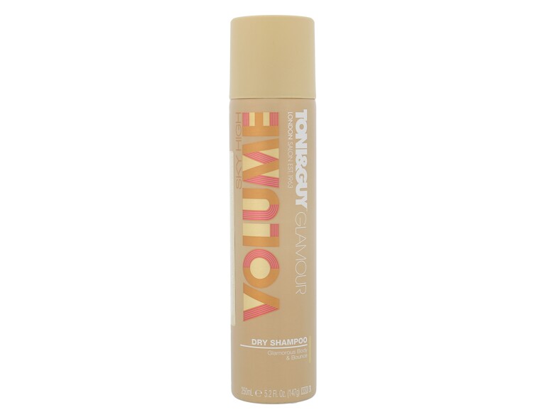 Shampooing sec TONI&GUY Glamour Sky High Volume 250 ml flacon endommagé
